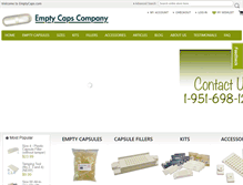 Tablet Screenshot of emptycaps.com